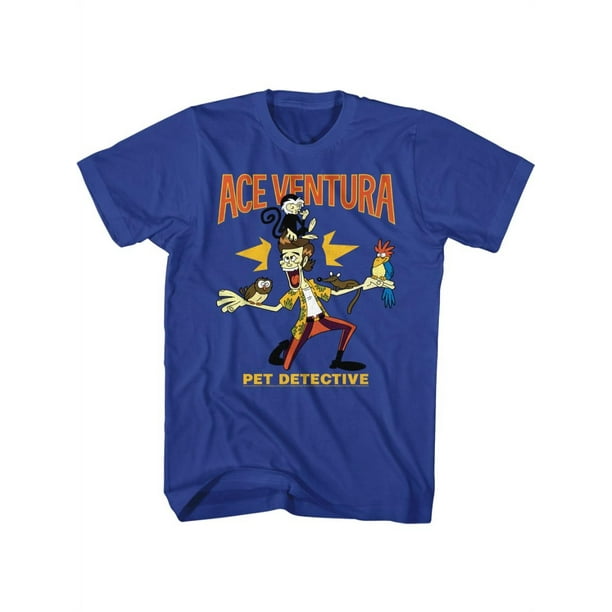 Ace Ventura Pet Detective Movie Ta Da Cartoon Image Adult Short Sleeve T-Shirt Graphic Tee Ace Ventura Pet Detective Movie Ta Da Cartoon Image Adult Short Sleeve T-Shirt Graphic Tee
