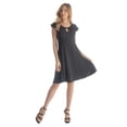 thumbnail image 6 of Scoop Neck A Line Dress with Keyhole Detail, 6 of 10
