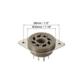 thumbnail image 2 of 8pin PCB Tube Socket Ceramics, Vacuum Tube Protect Tube Socket Brown for 12AX7, 12AU7 Tube Pack of 5,GZS8-F-G, 2 of 5