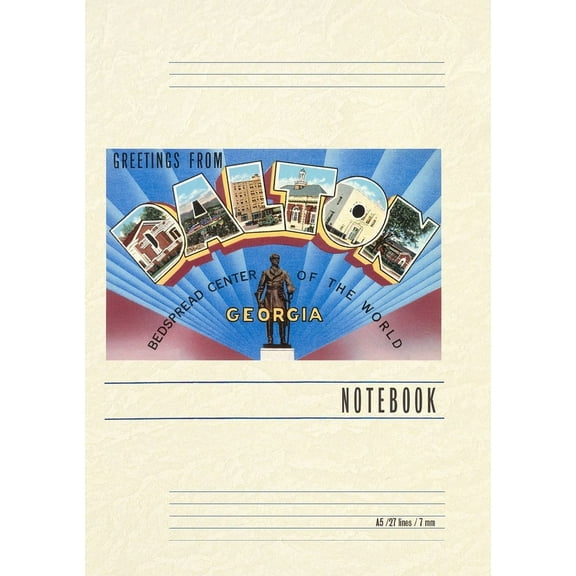 Vintage Lined Notebook Greetings from Dalton (Paperback)