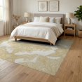 thumbnail image 3 of ODIKA 6'x9' Washable Area Rug Non-Slip, Chair-Friendly, Boho Motifs Contemporary Beige Neutral Ivory Traditional Damask Refined for Dining Room, Under Table, Office Décor, 3 of 7