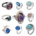 thumbnail image 1 of 9pcs Mood Ring Adjustable Size Original Oval Color Changing Ring Set Ring Jewelry, 1 of 5