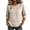 ❧202-Beige, variant on Women's Spring Summer Cotton Linen Loose Fit Half Sleeve Top Pullover Crop Top Half Sleeve Crew Neck Blouse for Women