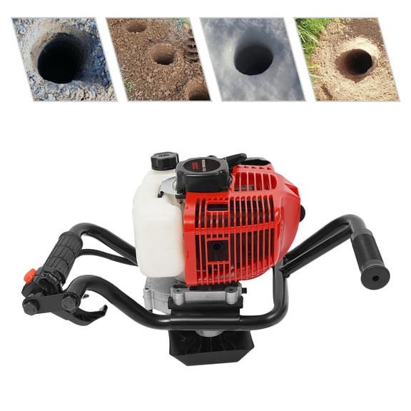 52CC Gas Powered Earth Auger Post Hole Digger Auger 2Stroke 2hp (Drill Bit Not Included)