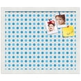 thumbnail image 2 of PinPix 17x14 Custom Cork Bulletin Board Bule Polka Dot Poster Board Has a Fabric Style Canvas Finish, Framed in Bule Polka Dot, by ArtToFrames (PinPix-341), 2 of 6
