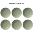 thumbnail image 3 of Mesa 23oz Stoneware Soup Bowls, Dishwasher and Microwave Safe Bowls, 5.8" Matte Sage Green Cereal Bowls Set of 6 for Kitchen, Pasta Oatmeal Salad Ice Cream or Dessert, 3 of 6