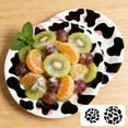 thumbnail image 1 of Lekihaqq Cow Print Paper Plates Farm Animals Party Tableware Set Disposable White Black Cow Theme Birthday Supplies for Kids Adults Celebration, 1 of 7