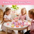 thumbnail image 2 of Juego de té Lajeje Princess Tea Time, juguete para niñas de 3 a 6 años con funda, 2 of 9