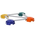 thumbnail image 2 of Qaba 9pcs Kids Balance Beam Balance Bridge Gym Toy for toddler Balance Strength Coordination Training Floor Game Preschool Learning Toy with Non-slip Surface, 2 of 9