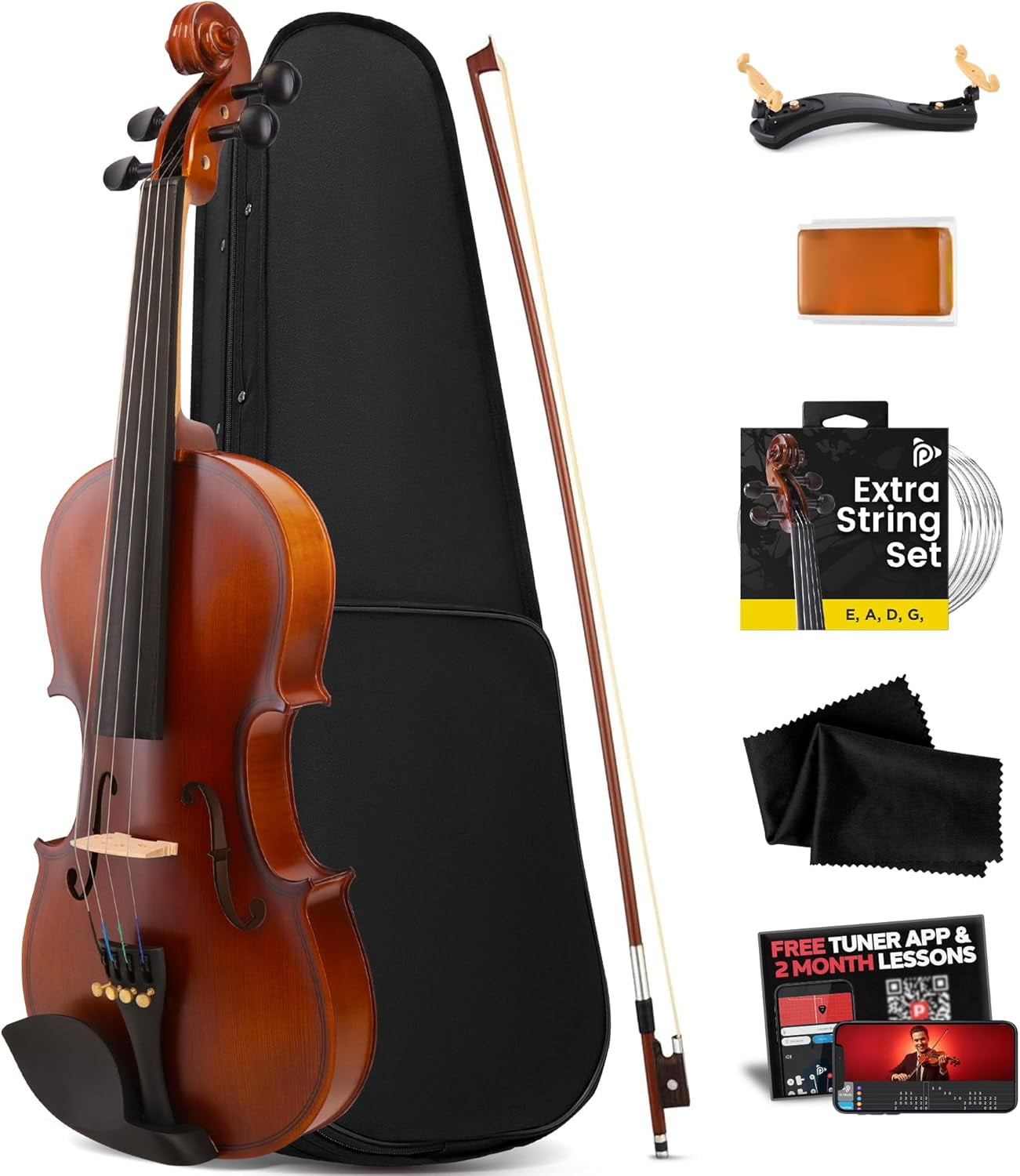 Strunal 220 Student Violin Country Classics Play Along Pack - 1/2