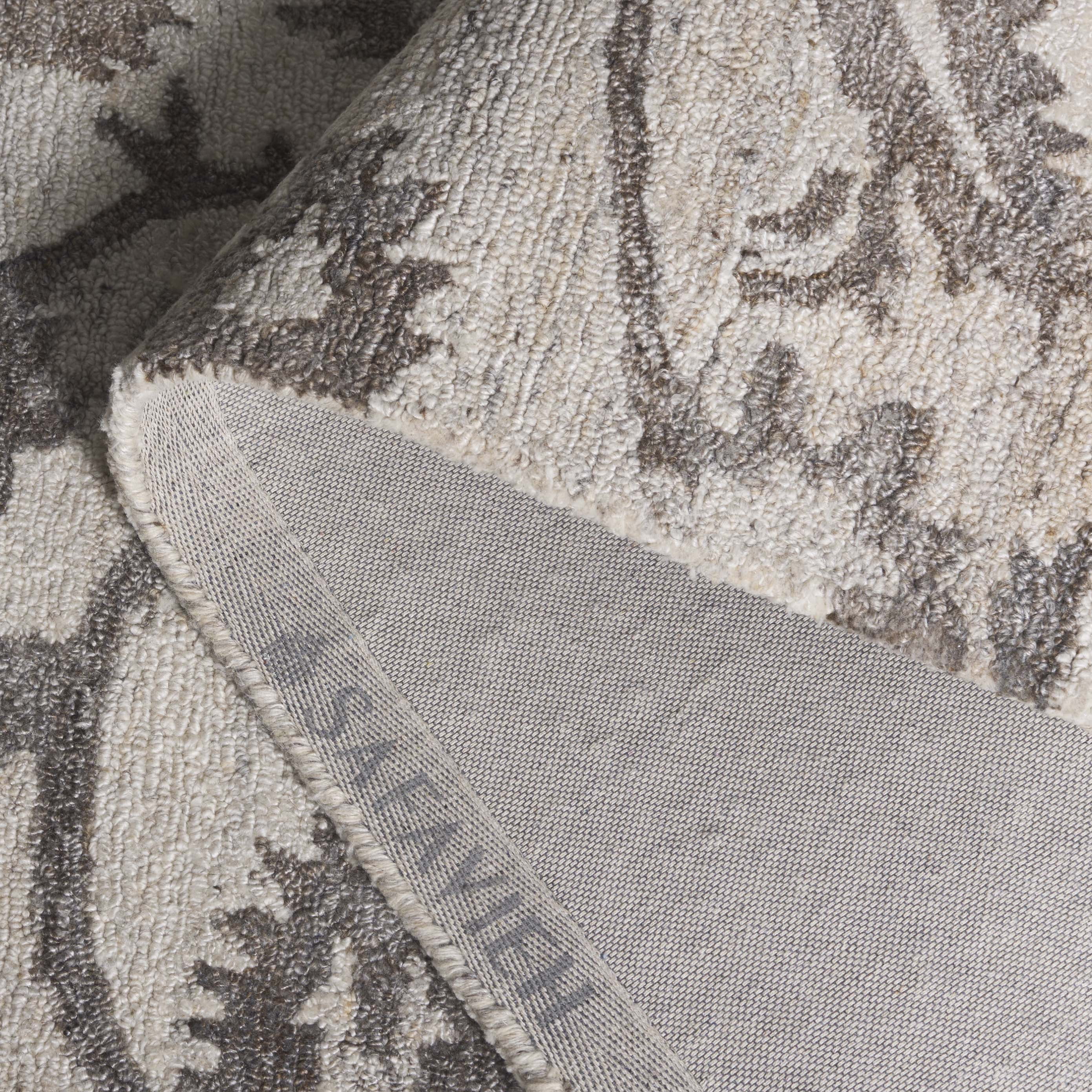 SAFAVIEH Anatolia Jamaar Floral Area Rug, Ivory/Brown, 6' x 6' Square