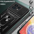 thumbnail image 3 of for Motorola Edge 40 Pro Case with Slide Camera Cover, Military Grade Drop Phone Cover Case with Ring Kickstand for Moto Edge+ (2023) / Edge 40 Ultra/Edge 40 Pro SJ Red, 3 of 9