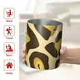 thumbnail image 5 of 12oz Coffee Tumblers Gold and Brown Of Leopard Print Stainless Steel Vacuum Insulated Travel Tumbler Coffee Cups Mug with Lid and Straw with Cleaning Brush for Cold & Hot Drinks, 5 of 5