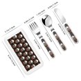 thumbnail image 2 of Honeii Butterfly Skull Print Children's Knife, Fork And Spoon Set,Reusable Utensils Set with Case,Travel Cutlery Set,for Kids Adults Camping, 2 of 8