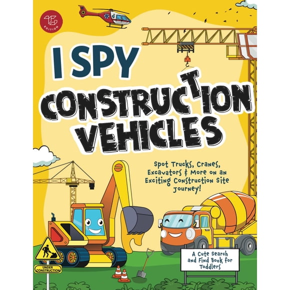 Libro TG Edición I Spy Vehículos de Construcción para Niños Pequeños