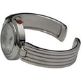 thumbnail image 3 of Blekon Collections Japanese Quartz Womens 32mm Case Easy to Read Stripe Design Bangle Cuff Watch, 3 of 5