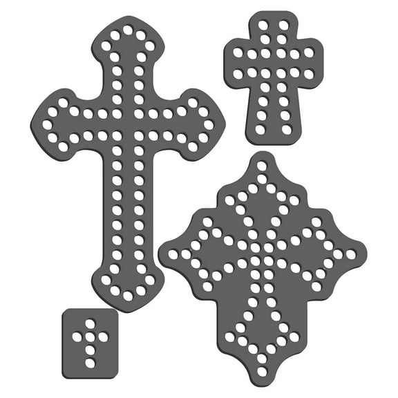 Crosses Magnetic Rhinestone Templates