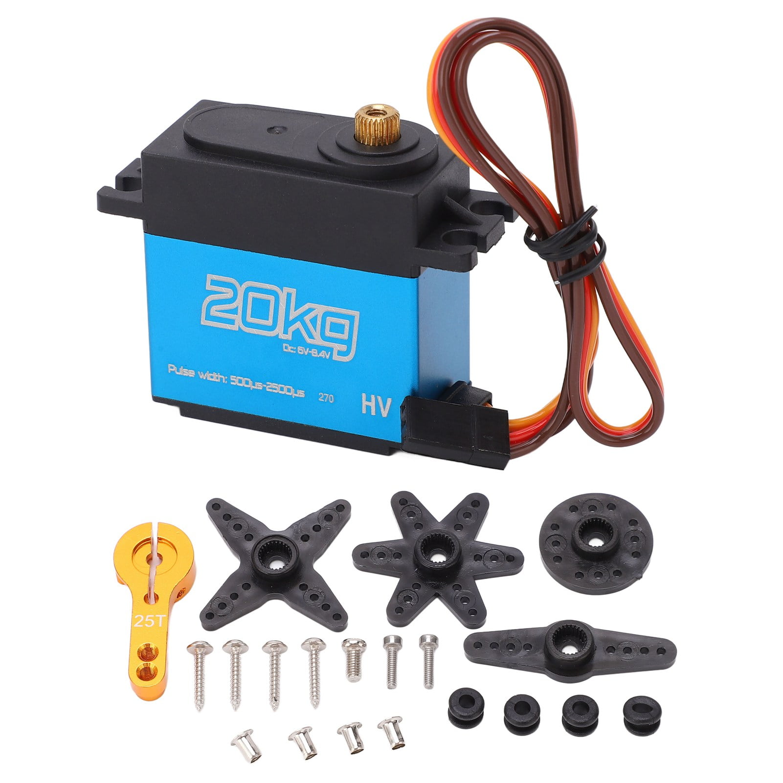 Waterproof Digital Servo 2 Sets 20kg Digital Servo Waterproof Low Noise