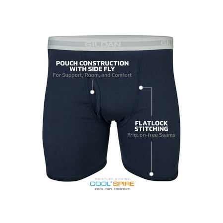 Gildan - Gildan Men's Dyed Assorted Boxer Brief Underwear, 5-Pack ...