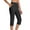 Black, variant on Inleife Capris for Women Oversized Drying Tight Elastic Comfortable Fitness Pants Yoga Pants Stretch