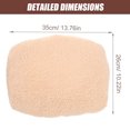 thumbnail image 4 of Minkissy 1ensemble Housse de Protection pour Genou en Peluche Beige pour Utilisation Prolongée du Genou 13.8x10.2 Po, 4 of 5