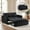 Black, variant on Gewnee 52.75 inch Convertible Sleeper Sofa Bed,Pull Out Loveseat Couch with Storage Pocket for Living Room,Apartment,Dark Grey
