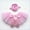 01-PinkE(fit 23in goose), variant on SHENGXINY Porch Goose Outfit, Layered Tulle Tutu with Ruffled Lace Headband for Patio Courtyard Entryway Home Decorations Pink 23 in