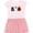 Pink With Stripes, variant on Inktastic Boo Halloween Ghost and Plaid Pumpkin Girls Toddler Dress