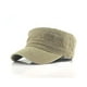 thumbnail image 3 of Qarigey Gorro estilo gorra de cadete básico y desgastado de algodón Sombreros caqui Qarigey PS15897-01, 3 of 6