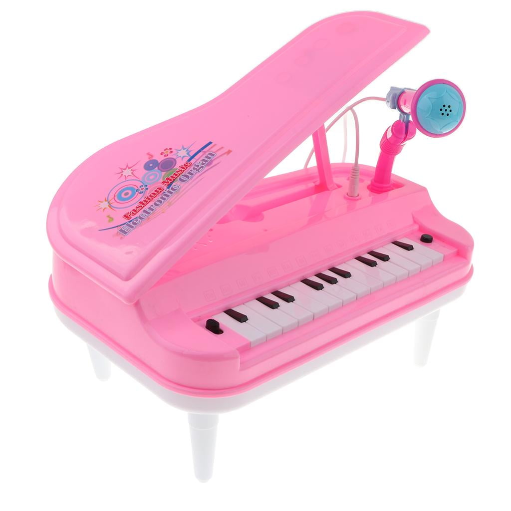 Piano Toy Keyboard For Kids Gift Music Instruments with Microphone 23 Keys 