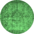 thumbnail image 1 of Ahgly Company Indoor Round Persian Emerald Green Traditional Area Rugs, 5' Round, 1 of 4