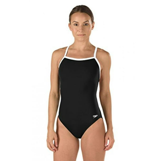 preparar valores Pasado Speedo Women's Race Endurance+ Polyester Flyback Training One Piece  Swimsuit, Black, 28 - Walmart.com