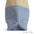 thumbnail image 4 of Rutledge & King Women's Straw Beach Tote Bag, Seafoam, 4 of 5