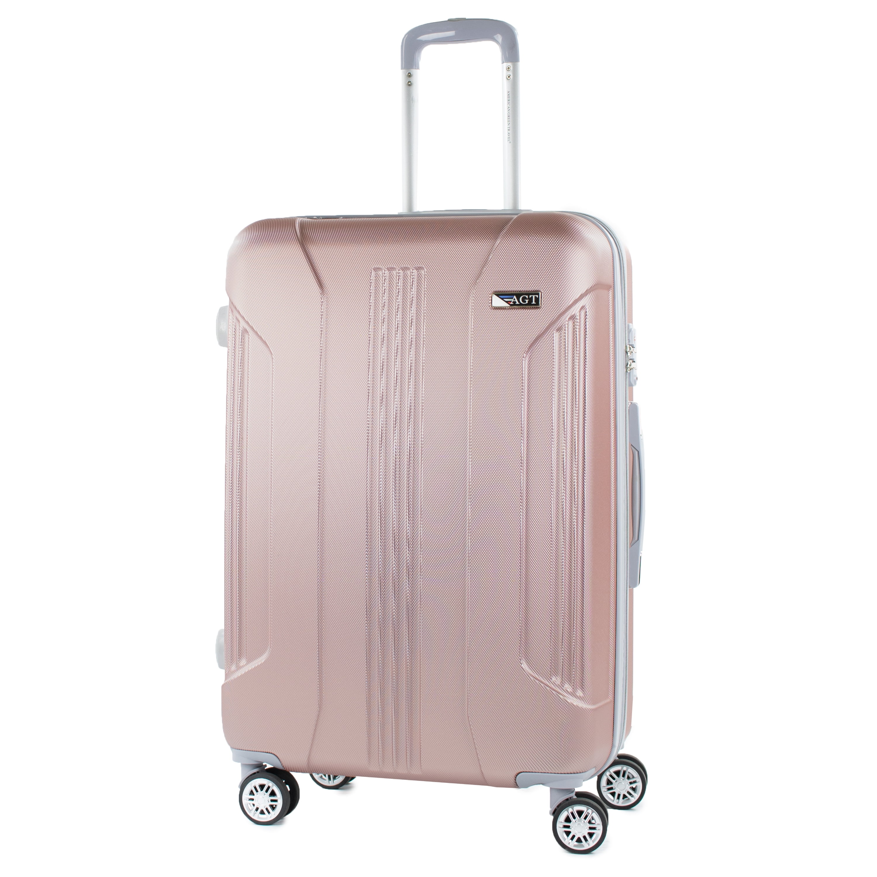 walmart luggage rose gold