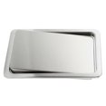 thumbnail image 1 of Stainless Steel Garbage Flap Lid Trash Bin Cover Built-in Balance Swing Flap Garbage Lid for Kitche Silver, 1 of 5