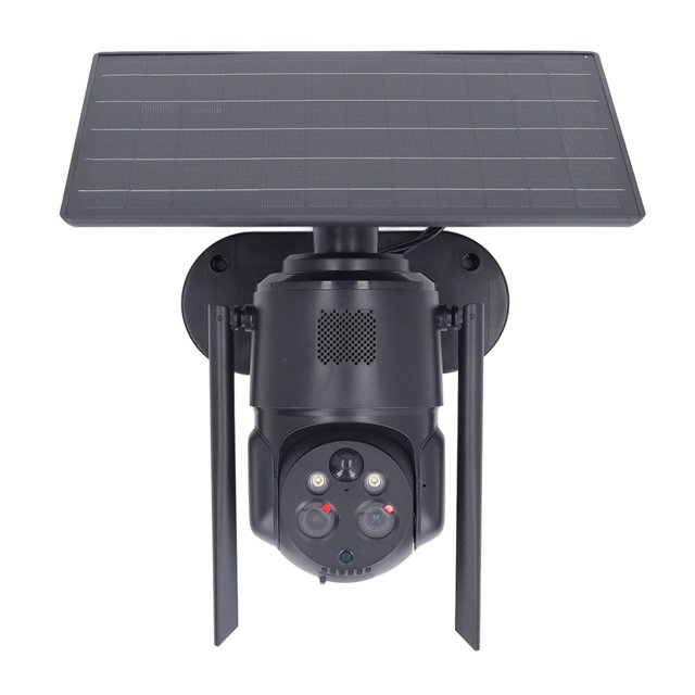 Cámara de Seguridad Solar ANGGREK Doble Lente HD Impermeable Enfoque Corto Para Exteriores
