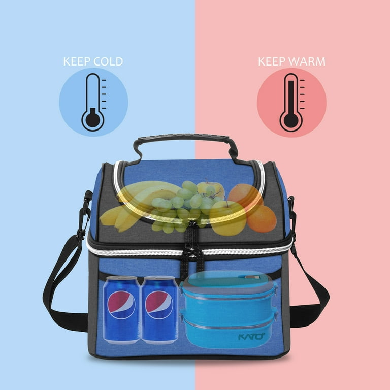 Toddler Lunch Bag with Water Bottle Holder Lunch Box Set for Men Lunch Bag  Insert Portable Thickened Thermal Insulation Bento Bag Cartoon Thermal