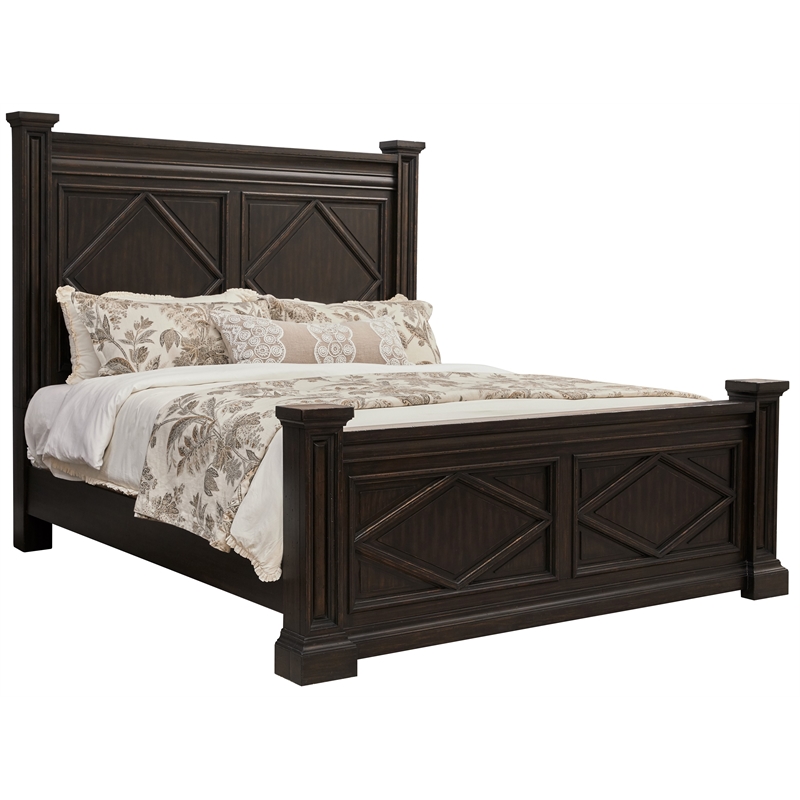 Canyon Creek King Bed in Chocolate Brown Finish by Samuel Lawrence