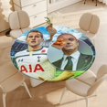 thumbnail image 4 of Harry Kane-theme Fitted Round Tablecloths Elastic Edged Table Covers Waterproof Table Cloth for Kitchen Holiday Party Tables Decor 150cm, 4 of 6