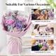thumbnail image 4 of Ramo de flores preservadas Childom con 3 rosas moradas, 4 of 8