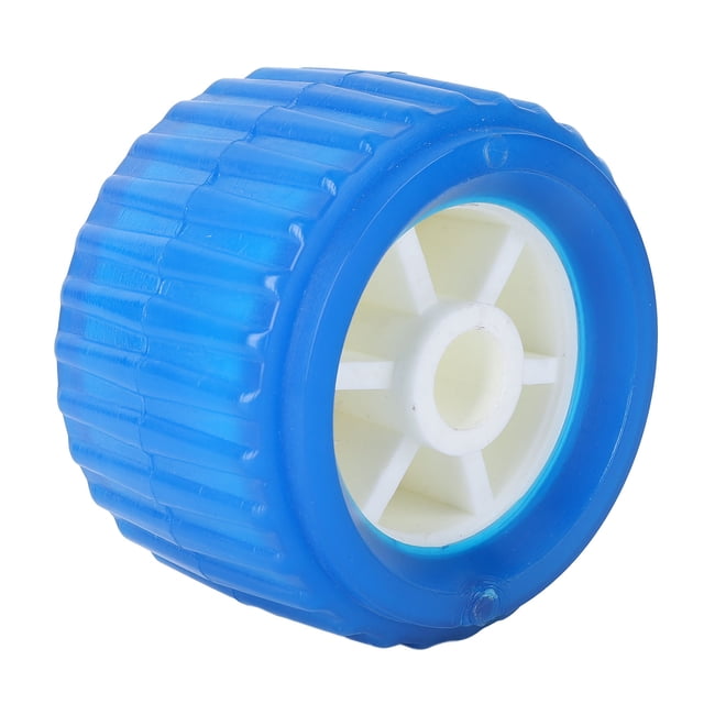 4PCS Marine Rib Roller Boat Wobble Roller Ribbed Wobble Roller for Boat Yacht Trailer with High Temp Resistant PU Material Sturdy Performance
