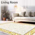 thumbnail image 2 of ODIKA 5x7 Machine Washable Non-Slip Area Rug, Oriental High Traffic Rug with Pad, Gold, 667399, 2 of 8