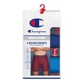thumbnail image 5 of Champion Men’s Boxer Briefs – 5 Pack Wear360 Underwear, Moisture-Wicking, Longer Leg Length, Sizes S–2XL, 5 of 5
