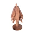 thumbnail image 3 of Posavasos de madera con forma de , creativos, decoraciones navideñas, salvamanteles de madera plegables para platos calientes, juego de manteles Juego de 3 piezas, 3 of 9
