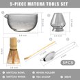 thumbnail image 2 of ACDANC 5Pcs Matcha Whisk Set,Matcha Tools Matcha Tea Set,Traditional Set Matcha Bowl and Whisk Set,Style1, 2 of 6