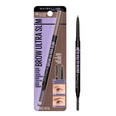 Maybelline Express Brow Ultra Slim Pencil Eyebrow Makeup, Soft Brown