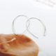thumbnail image 4 of Pendientes de enhebrador TUNC Pendientes de alambre de plata esterlina Sencillez, 4 of 4