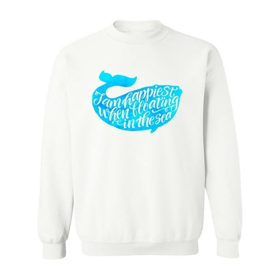 The Happiest When Floating Sweatshirt Men -Image by Shutterstock, Male Large