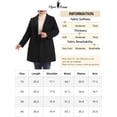 thumbnail image 6 of Agnes Orinda Women's Plus Size Notched Lapel Elegant Fall Winter Overcoat 3X Black, 6 of 6