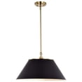 thumbnail image 3 of 60/7414 Nuvo Lighting Dover - 3 Light Large Pendant In Mid-Century Modern Style-13.75 Inches Tall and 20 Inches Wide-Black/Vintage Brass Finish, 3 of 5